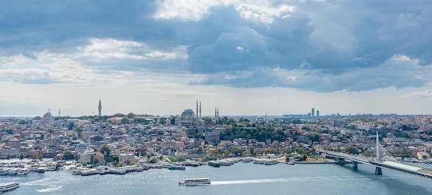 Vue de dessus de la tour de Galata à Istanbul