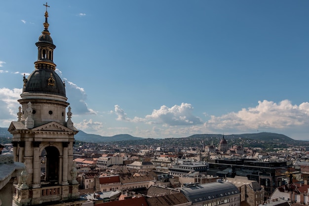 Vue de dessus de la ville de Budapest Hongrie