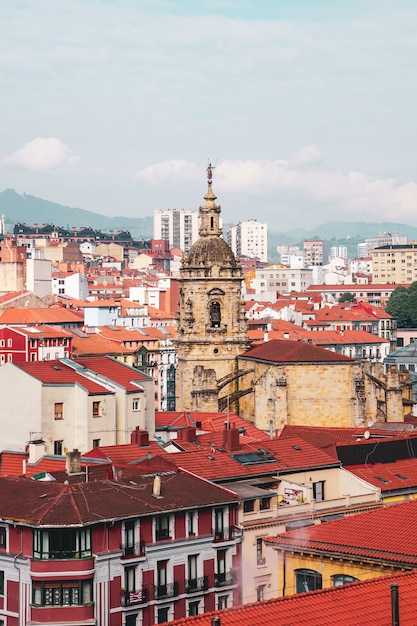 Vue de la destination de voyage d'Espagne de ville de Bilbao