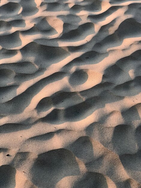 Vue détaillée du sable