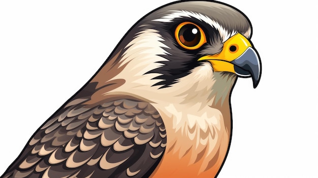 Photo vue détaillée d'un oiseau de proie de près parfait pour les amateurs de nature et les photographes de la faune