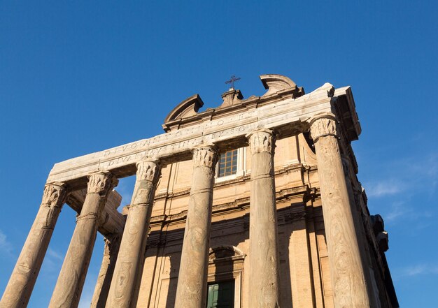 Vue des détails de la Rome antique