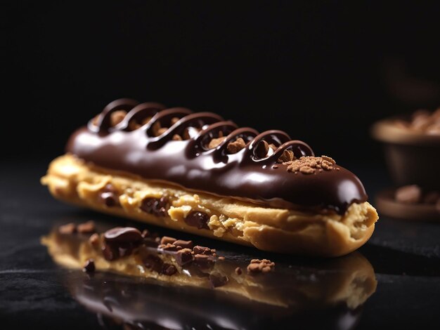 Vue de devant des délicieux chocolats sur fond sombre