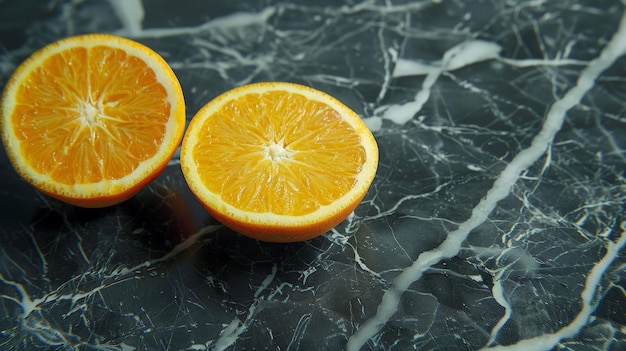 vue de devant orange fraîchement tranché sur fond sombre jus de fruit doux mûr couleur citrus arbre citrus