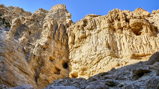 Vue du canyon dans le désert de Judée. Israël