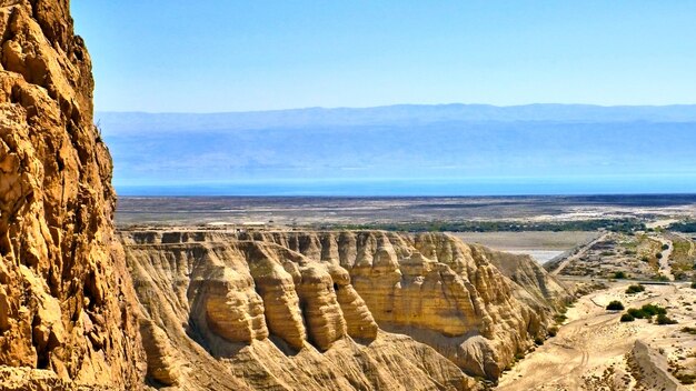 Vue du canyon dans le désert de Judée. Israël