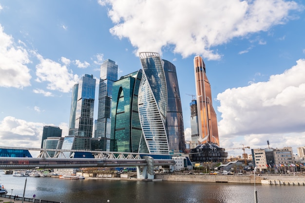 Une vue du centre d&#39;affaires international de Moscou