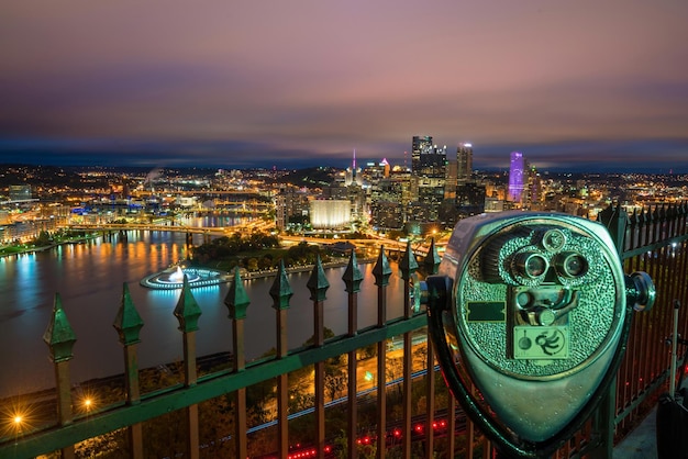 Vue du centre-ville de Pittsburgh