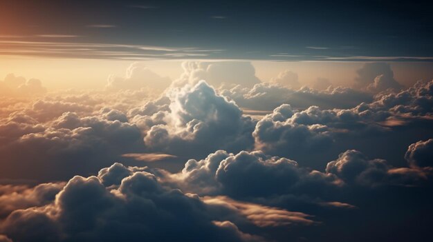 Une vue du ciel d'en haut