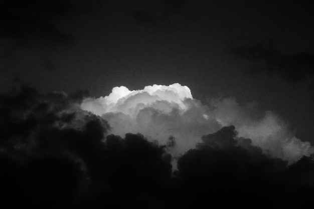 Photo vue du ciel nocturne en bas angle