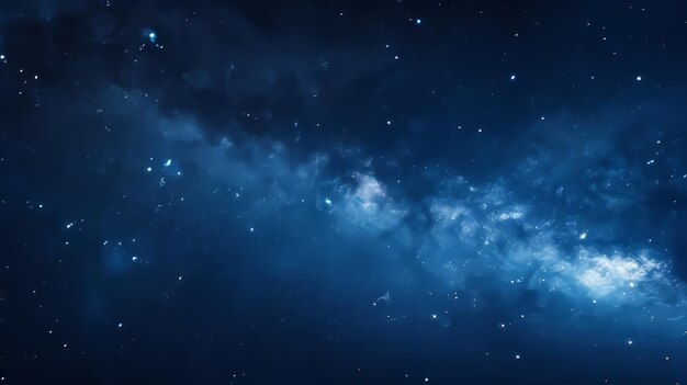 Une vue du ciel nocturne avec des étoiles Arrière-plan spatial
