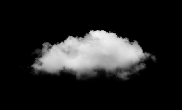 Vue du ciel sous angle bas sur fond noir