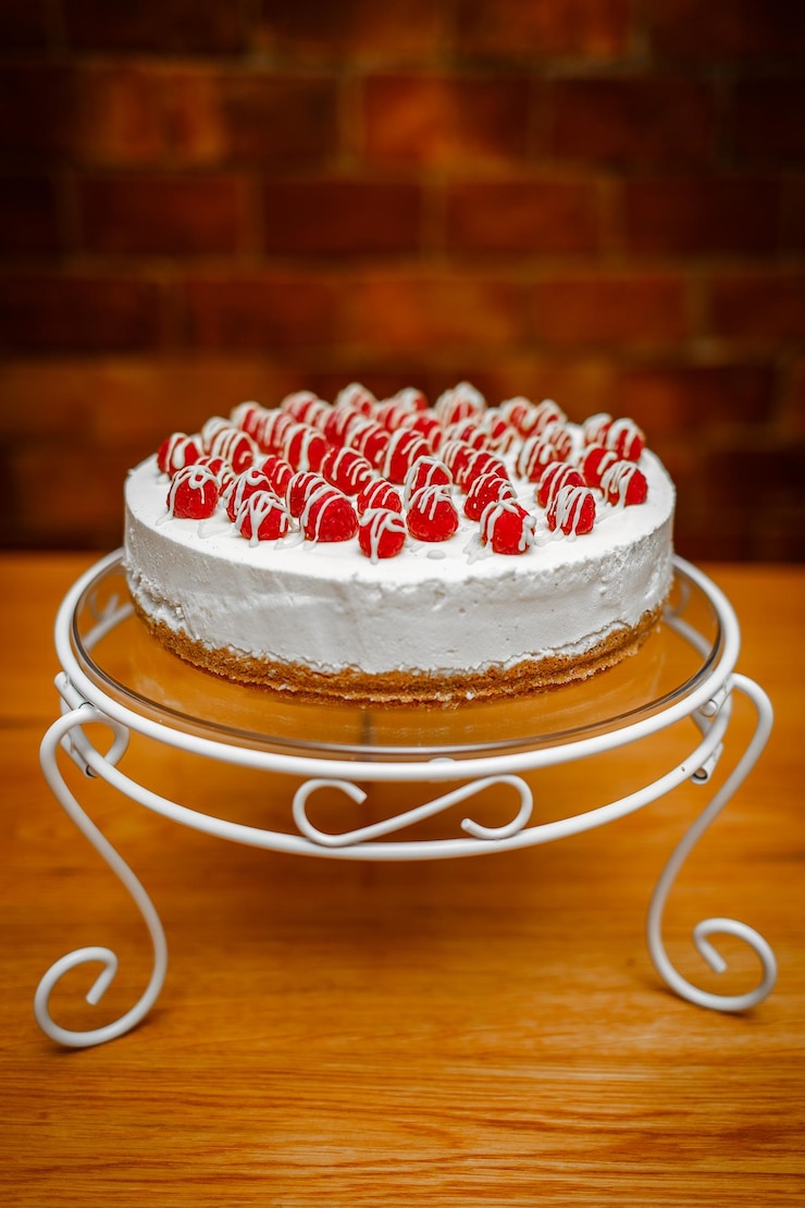 Photo vue du gâteau sur la table