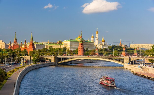 Photo vue du kremlin de moscou en russie