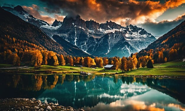 Vue du magnifique paysage des Alpes