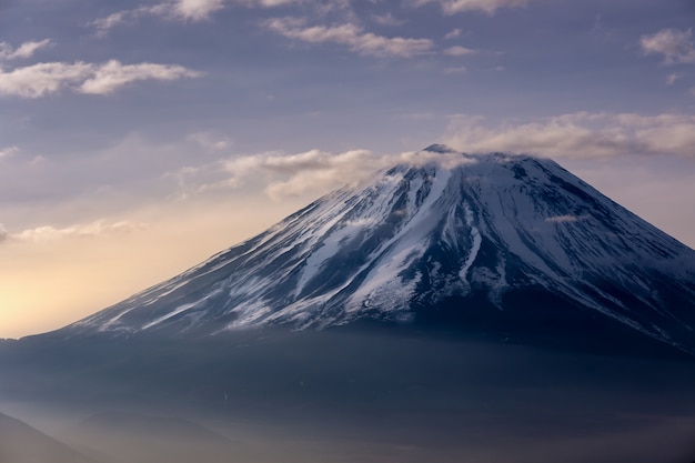 Vue du Mt.Fuji au lever du soleil