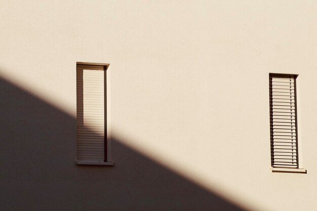 Vue du mur sous un angle élevé