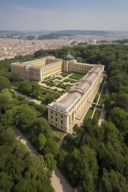 Une vue du palais d'en haut