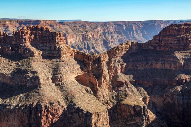 Vue du paysage dans le parc national du Grand Canyon aux États-Unis