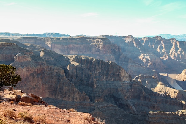 Vue du paysage dans le parc national du Grand Canyon aux États-Unis