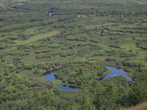 Photo vue du paysage sous un angle élevé