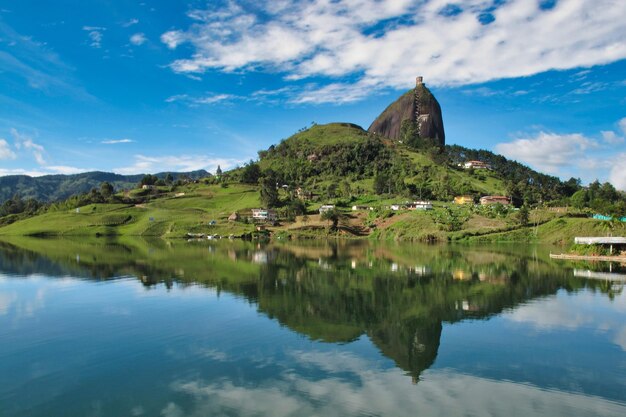 Vue du peuple à Guatape, en Colombie