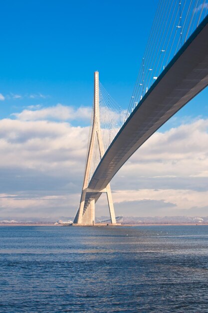 Photo vue du pont de normandie