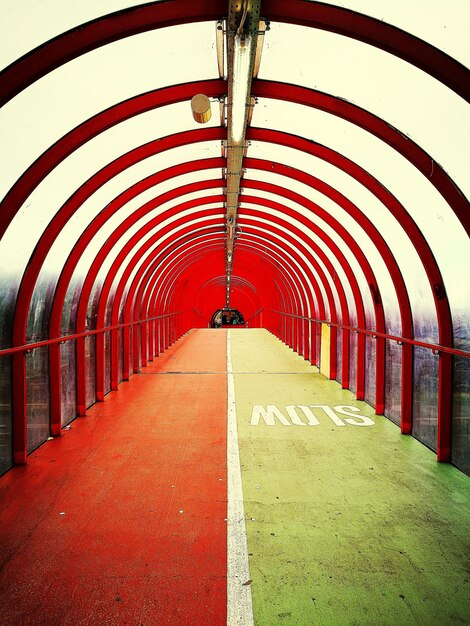 Photo vue du pont rouge