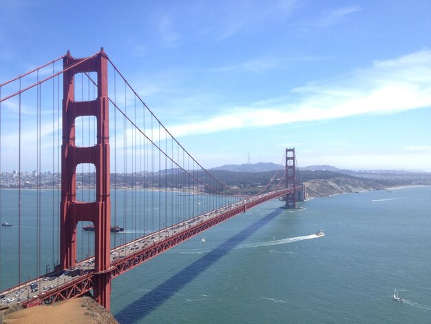 Vue du pont suspendu