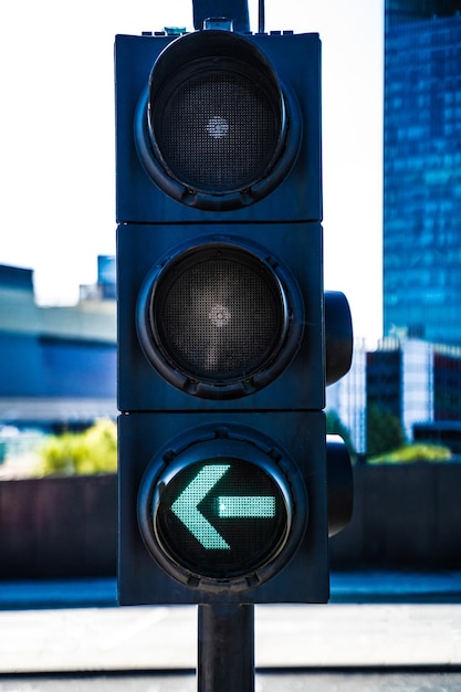 Vue du signal routier