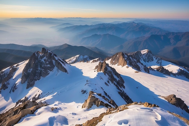 Vue du sommet de la montagne