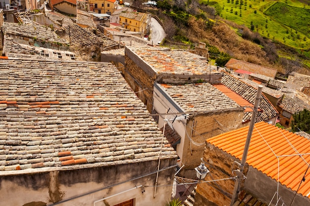 Photo vue du toit de leonforte