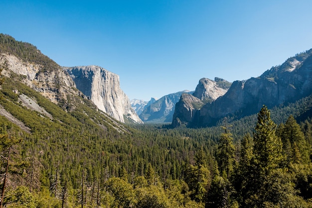 Vue du tunnel dans le parc national de Yosemite