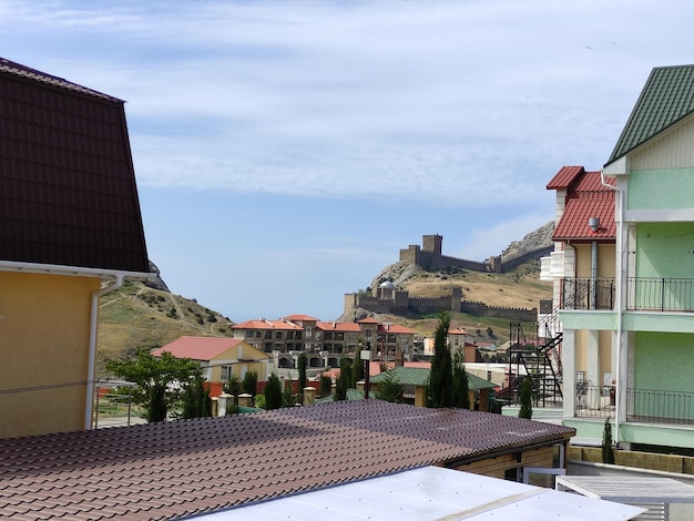 Vue du village en bord de mer