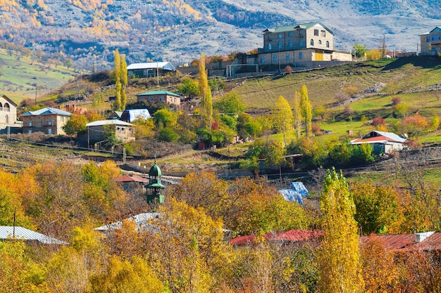 Vue du village de Lahij en Azerbaïdjan