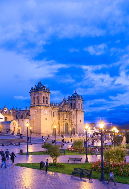 Vue de l'église cathédrale de Cuzco