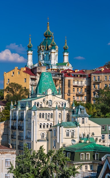 Vue de l'église St Andrew - Kiev, Ukraine