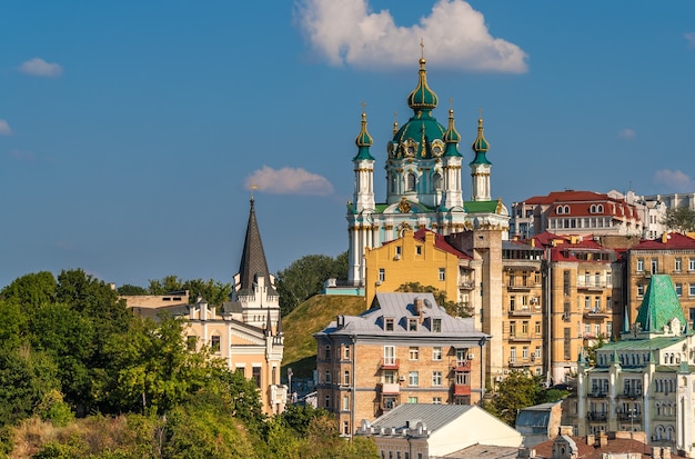 Vue de l'église St Andrew - Kiev, Ukraine