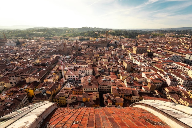 Vue élevée de Firenze, Toscane, Italie.