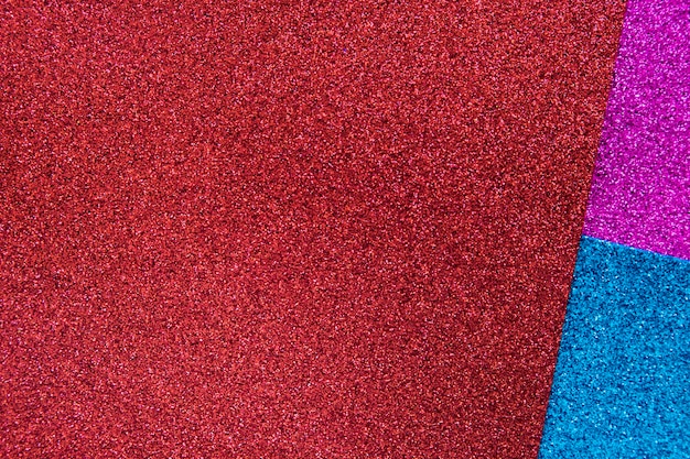 Photo vue élevée de trois tapis colorés