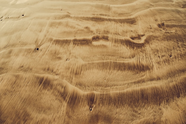 Vue D'ensemble Du Sable Jaune Volcanique. Indonésie.