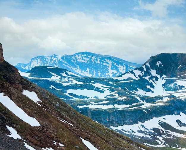 Vue d'été des Alpes