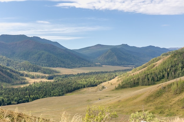 Vue d'été de l'Altaï, Russie