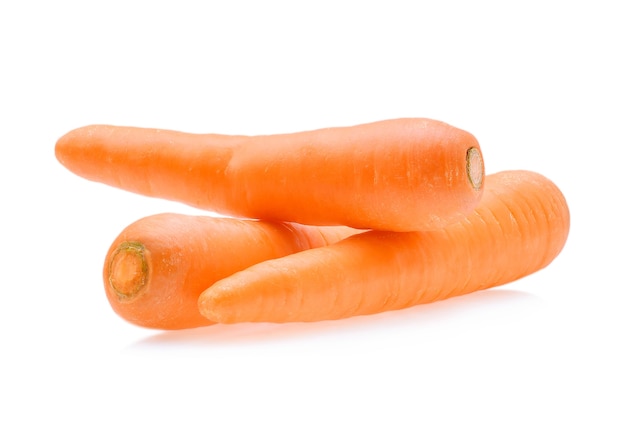 Vue de face des carottes