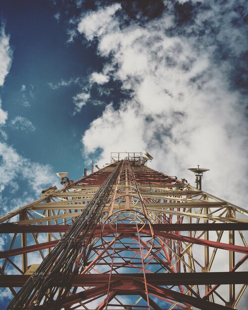 Photo vue à faible angle de la roue de ferris contre le ciel