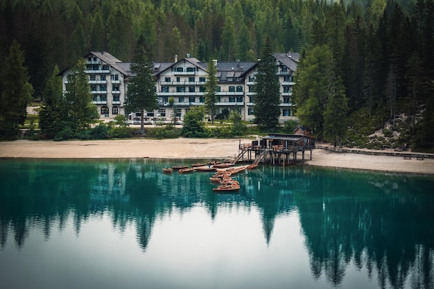 Une vue fantastique sur le lac de braies