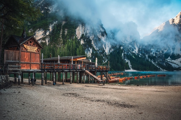 Une vue fantastique sur le lac de braies