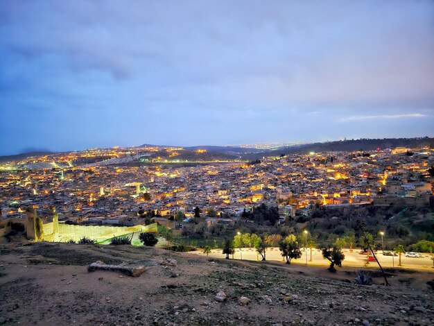 Vue de Fès depuis les tombes des Marinides