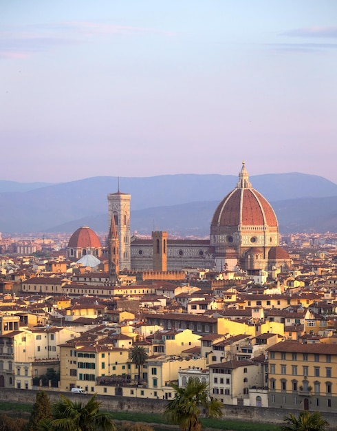 Vue de Florence au lever du soleil