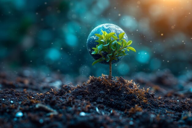 Vue de fond de l'image de la Journée mondiale de la Terre